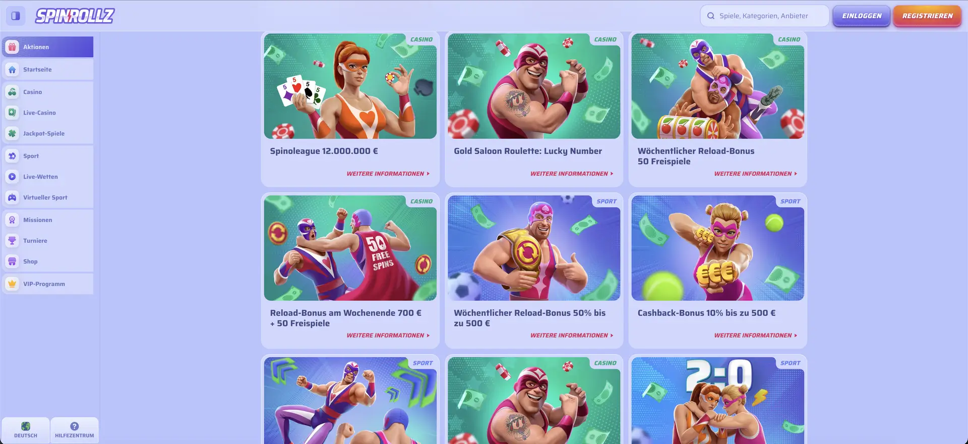 Spinrollz Promotions Casino